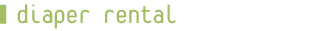 Cloth diaper rental