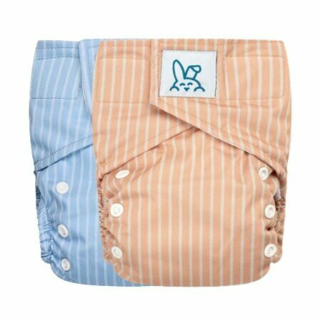 Washable diaper straps (All-in-One) Stripes (with built-in insert)