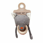 Rattle with wooden teether Funky Feet - Wooly Organic- Picture 4