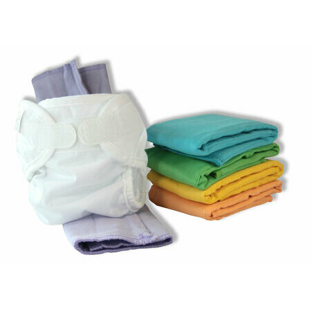 6 Bummis diapers + cover size S (colours))